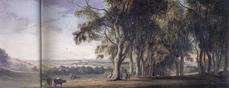 SANDBY, Paul View of WIndsor from Snow Hill oil painting picture